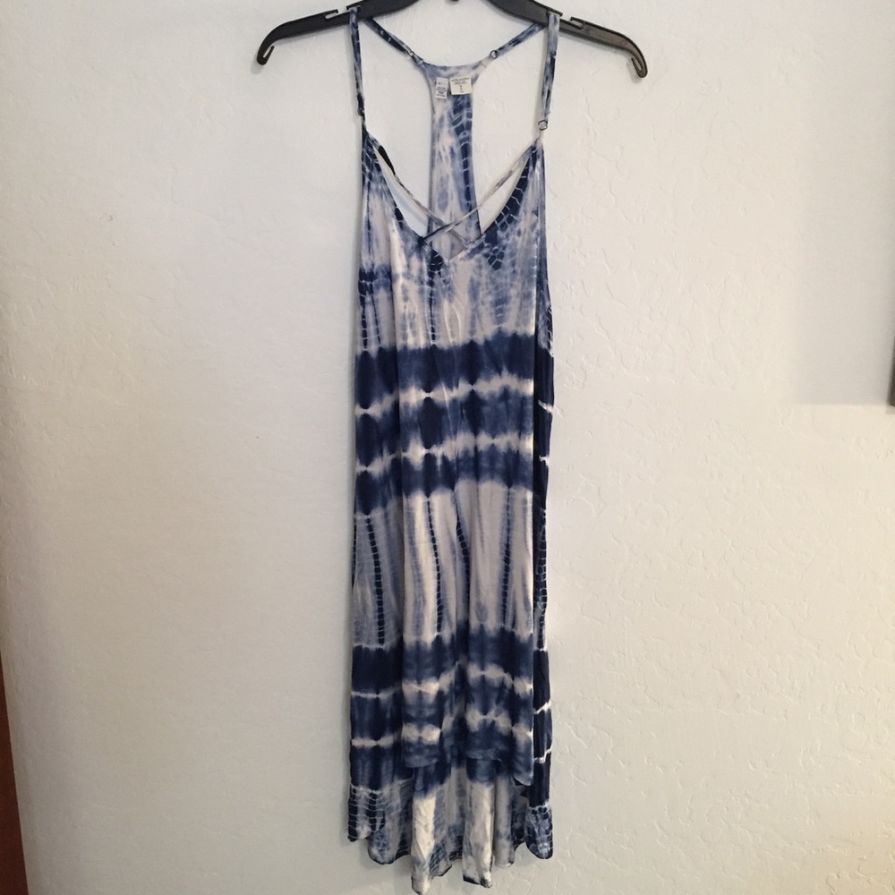Tye dye indigo summer dress